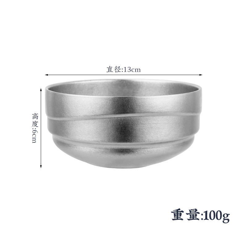 Fengyun 순수 티타늄 그릇-실버