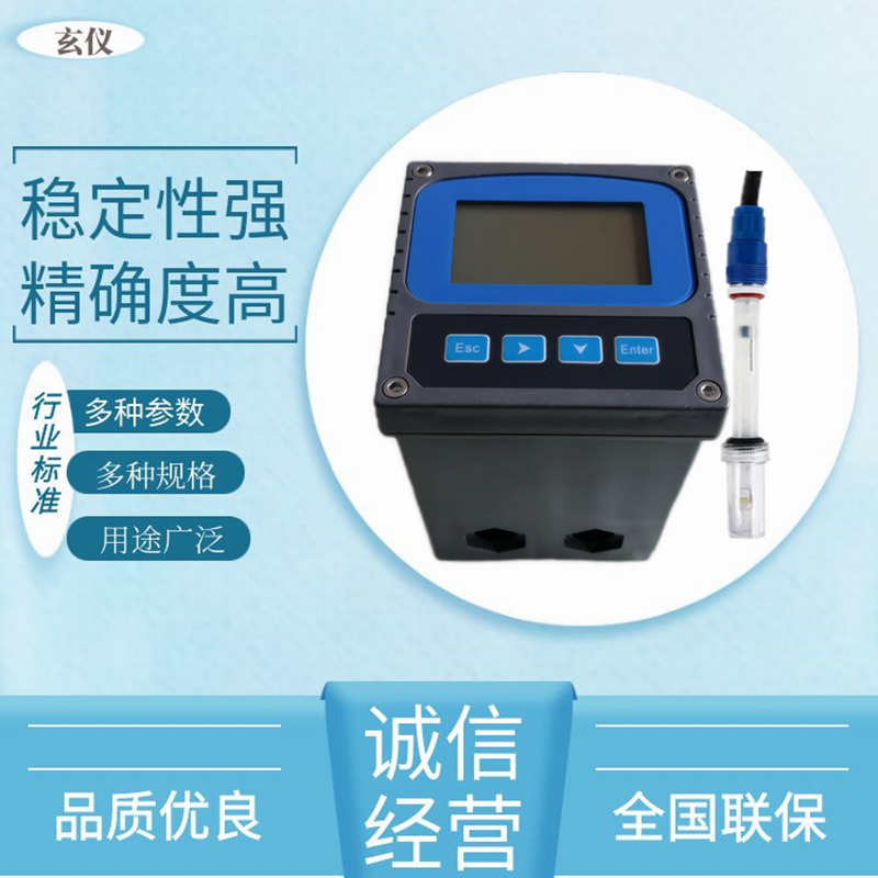 纯水在线PH计分析仪高纯水PH酸碱度在线监测仪RO反渗透PH值测定仪