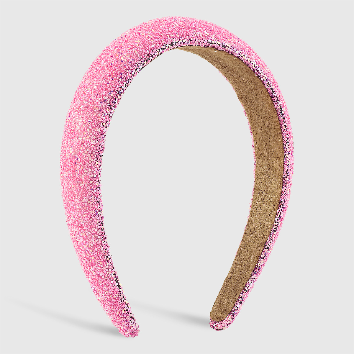 Rhinestone Material Solid Color Pattern Women'S Gender Sweet Solid Color Rhinestone Hair Band