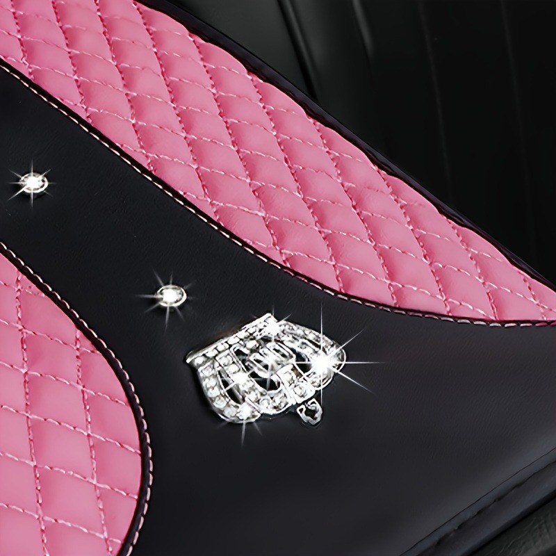 Car steering wheel set diamond crown shoulder pad armrest box cushion four-piece high-quality cross-border explosion wholesale