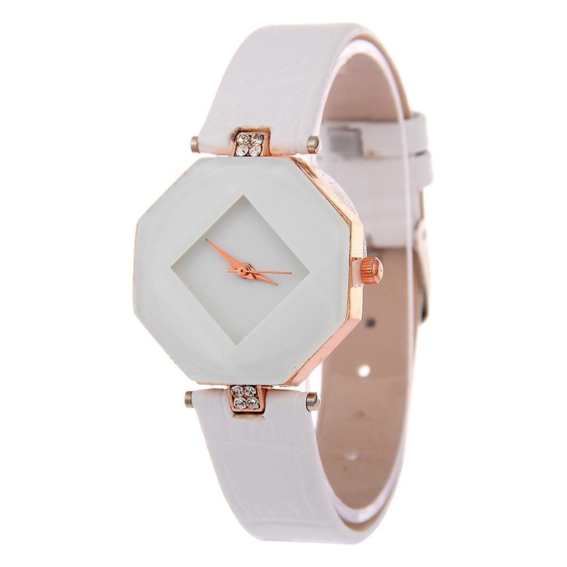 Amazon ventas estilo coreano WeChat mujeres shangpo reloj prismático diamante espejo moda mujer reloj al por mayor