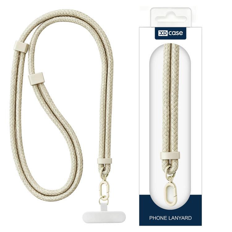 XDcase 7mm poliestireno + clip de acero inoxidable doble hebilla ajustable cables de teléfono móvil