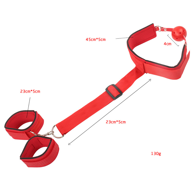 Adult Sex Fun Sm Training Foltergerät Reverse Back Mundstöpsel Gurtband Bindung Handschellen Mundstöpsel Produkte für Erwachsene_voghion.com