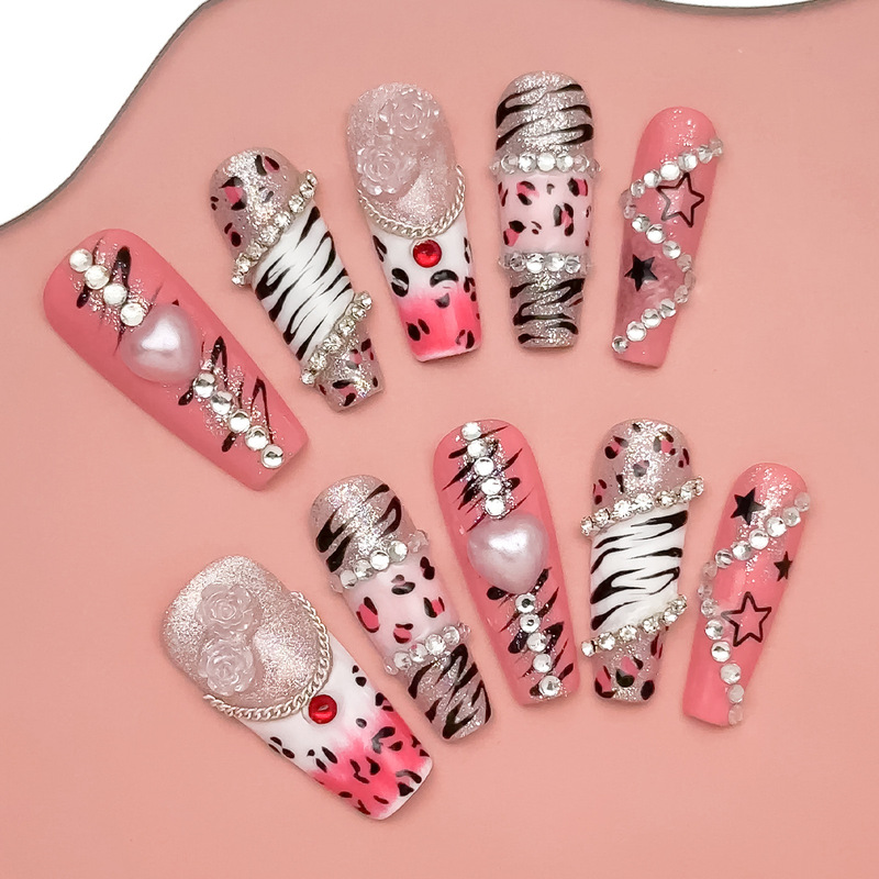 Cross-border new nail art: simple English letter designs, four-color artistic floral letter nail stickers, wholesale, zebra pattern Cross-border new nail art: simple English letter designs, four-color artistic floral letter nail stickers, wholesale, zebra pattern