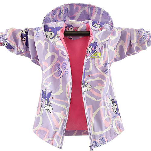 Women's 2024 Spring and Autumn New Warm Fleece Jacket Stylish Children's Windproof Coat Thin Fleece Winter and Autumn One-Piece Fleece Windbreaker