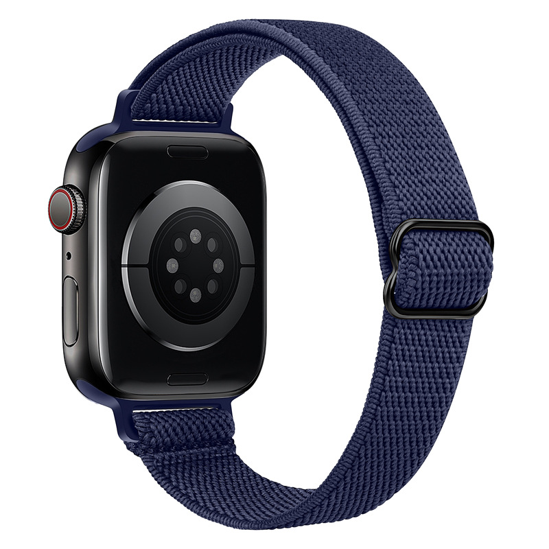 Aplicable para AppleWatch correa iWatch7 Apple cintura elástica nylon correa de pulsera ajustable ligera