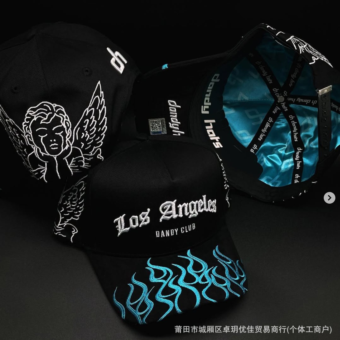 Nuevo sombrero de béisbol DANDY sombrero de letras punzadas sombrero de ajuste sombrero de moda sombrero D - 9