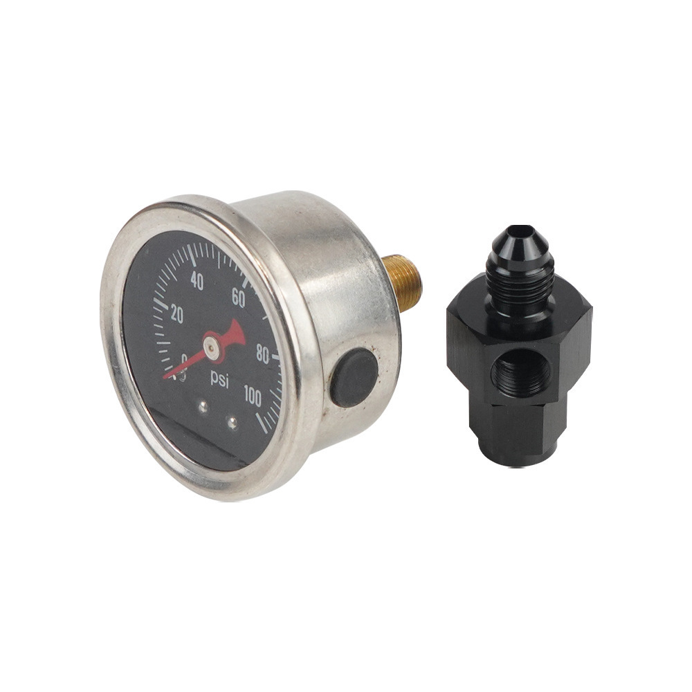 Qìchē – Car Fuel Pressure Gauge automobile instrument - oil-gauge-with-an4-conversion-connector