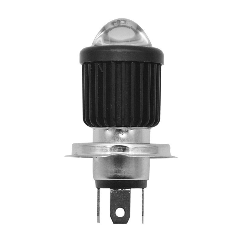 Triciclo eléctrico LED incorporado en el faro modificación de la motocicleta 12V-80V luz blanca doble garra H4 foco lejos y cerca del bulbo
