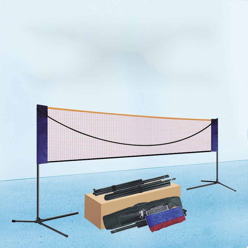 羽毛球網便攜羽毛球網架便攜式家用室內戶外折疊移動網球支架子