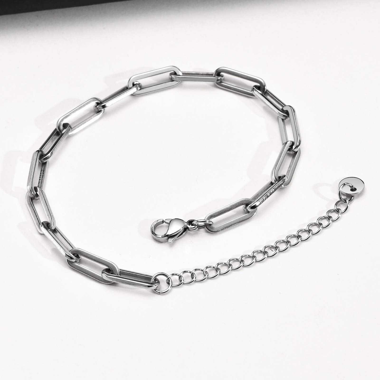 Casual, Daily Occasion Simple Style Solid Color 201 Stainless Steel Stainless Steel Bracelets In Bulk