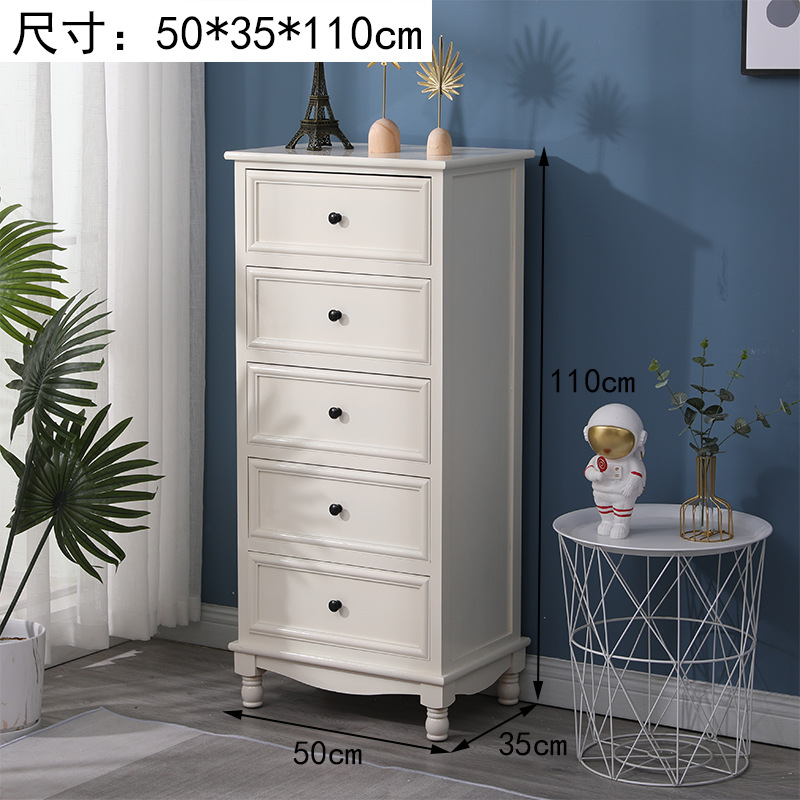 Fábrica directa armario de madera sólida estilo americano simple sala de estar dormitorio armario de almacenamiento casero pequeño armario image 10