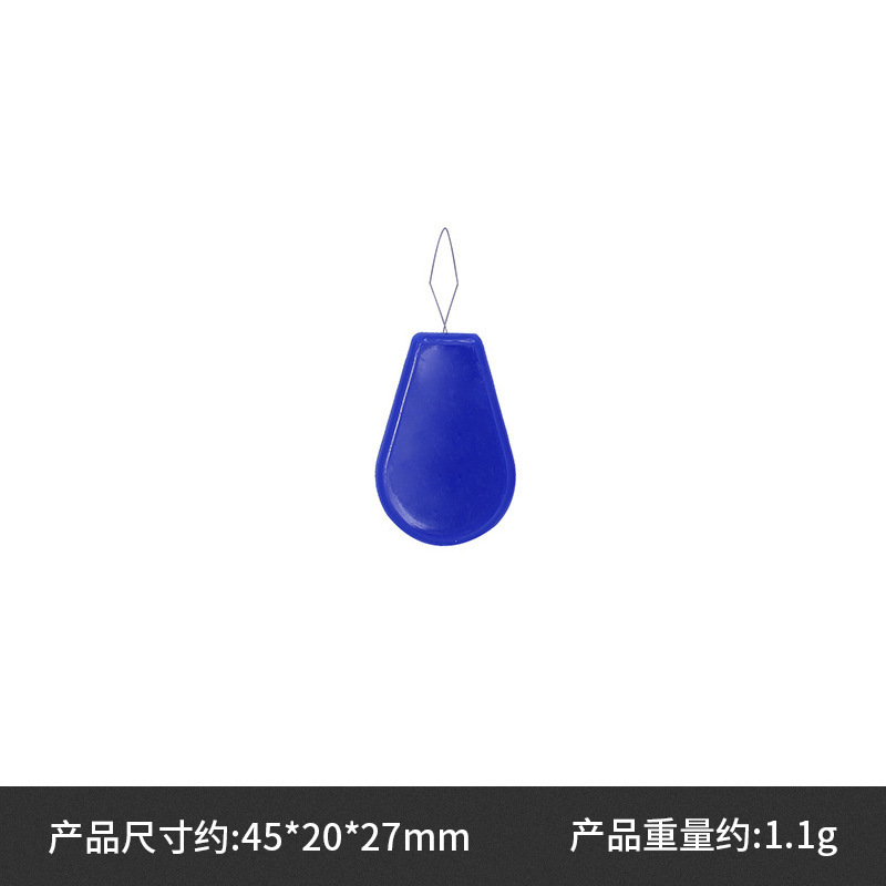 Herramienta de punto de cruz Dispositivo de enhebrado simple Dispositivo de plomo Precio único 50 piezas 1 corbata (desgaste de cuero de aluminio)