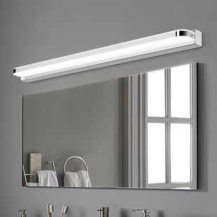 Modern minimalist bathroom mirror headlight Nordic bathroom wall lamp non-perforated installation ultra-thin mirror cabinet lamp factory outlet