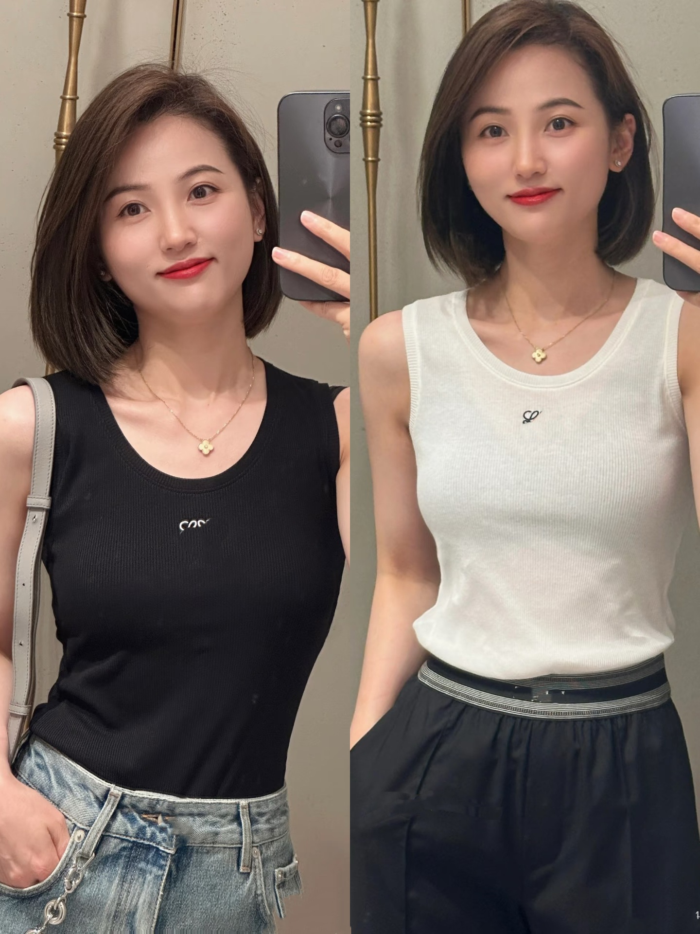 Threaded Embroidery Logo Round Neck Tank Top for Women, Slimming Inner Wear T-Shirt, Sleeveless Camisole, Versatile Base Top, New Style 25