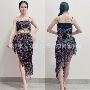 New Belly Dance Performance Suit Sequin Dance Suit Jazz Performance Suit Tassel Uniform Stage Performance suit
