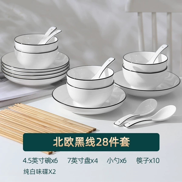 Scandinavian spoon, chopsticks, set, 28 pieces