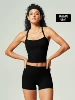 Quality black T-shirt, shorts