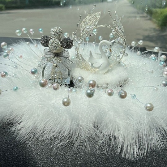 Decoración de coche de pareja, decoración de coche, suministros de coche creativos, consola central de Daquan, resina simple