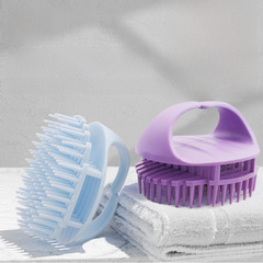 熱銷洗頭神器洗頭梳硅膠洗頭刷頭髮按摩梳清潔頭皮油洗髮梳子