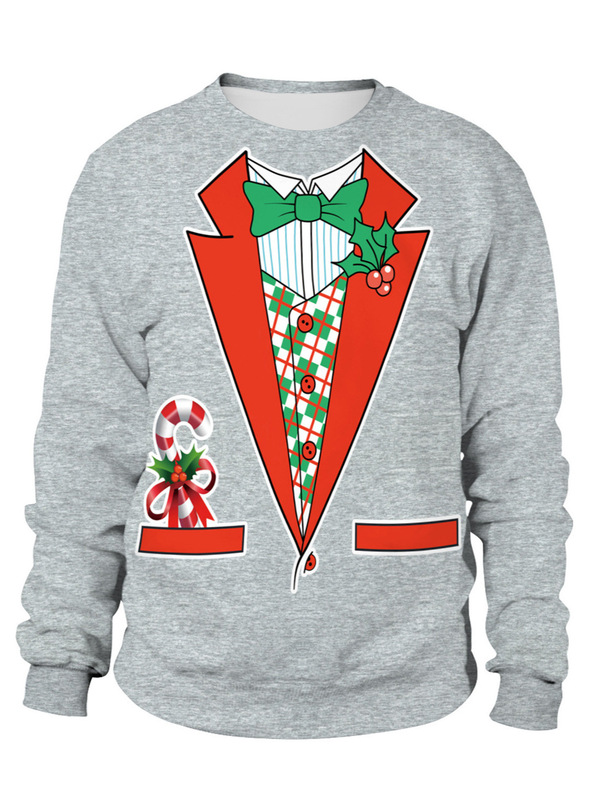 Christmas clothing for women, casual loose top, European and American 2024 new Christmas long-sleeve round-neck Christmas sweatshirt