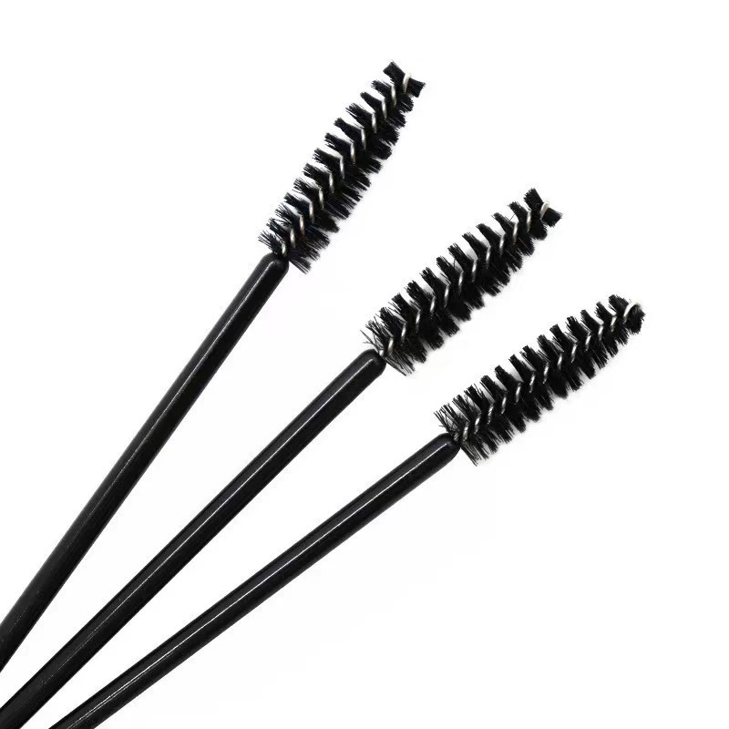 Disposable Eyelash Brushes, 50-Pack, Assorted Colors, Handheld Mascara Wands