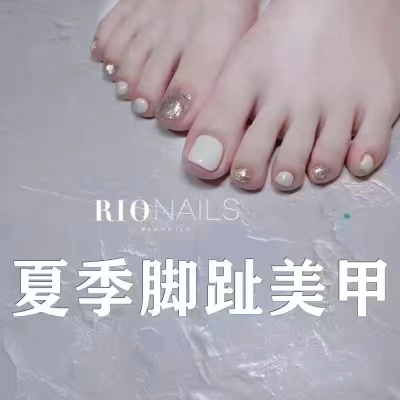 Toe nail polish flash summer baking-free long-lasting non-fading non-toxic Net red White 2023 new foot nail polish