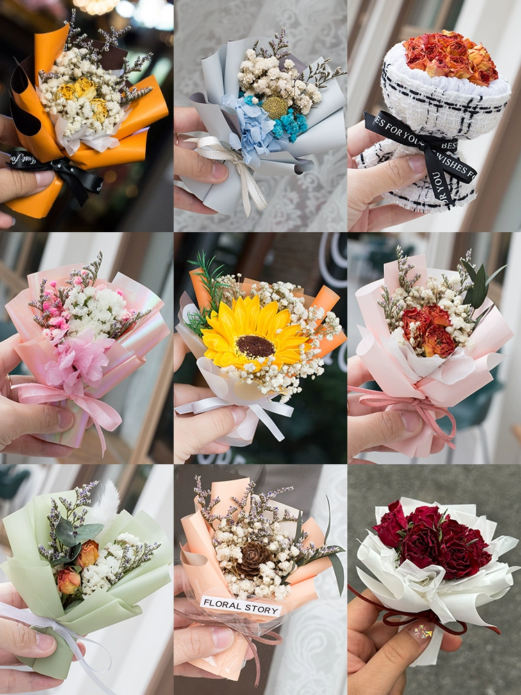 Мини-день учителя, свежий реквизит для фотографий, сушеный букет роз, мини-сувенирный подарок, украшение для детского дыхания 520