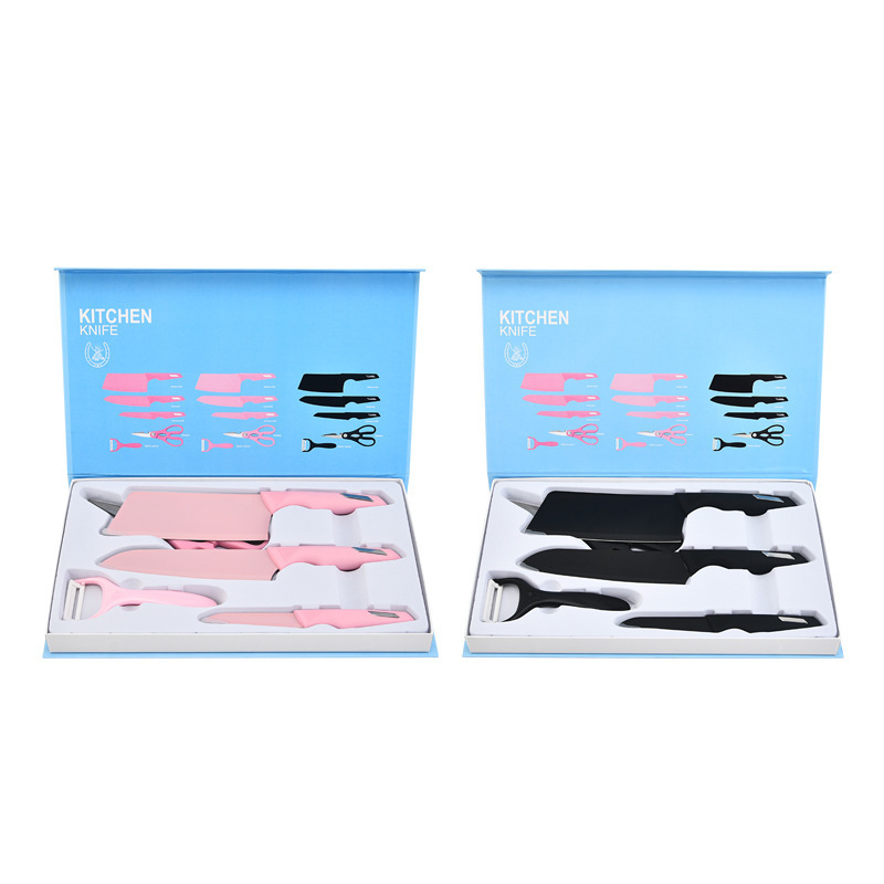 5피스 스틸 손잡이 세트 - 낙타털 핸드메이드 플립박스(PP 손잡이)