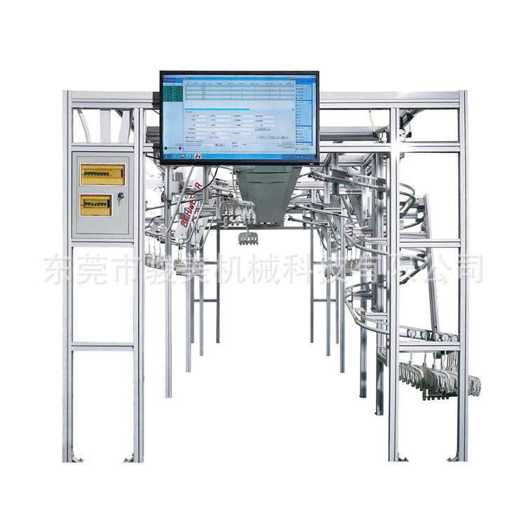 厂家批发服装鞋帽内衣、家居、家纺、箱包手袋智能吊挂系统流水线