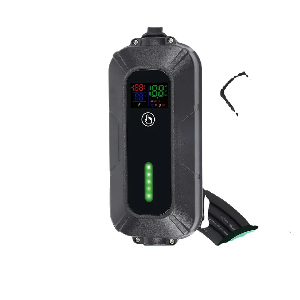 欧标TYPE 2新能源电动汽车充电桩16A 32A便携式充电枪随车充22kW