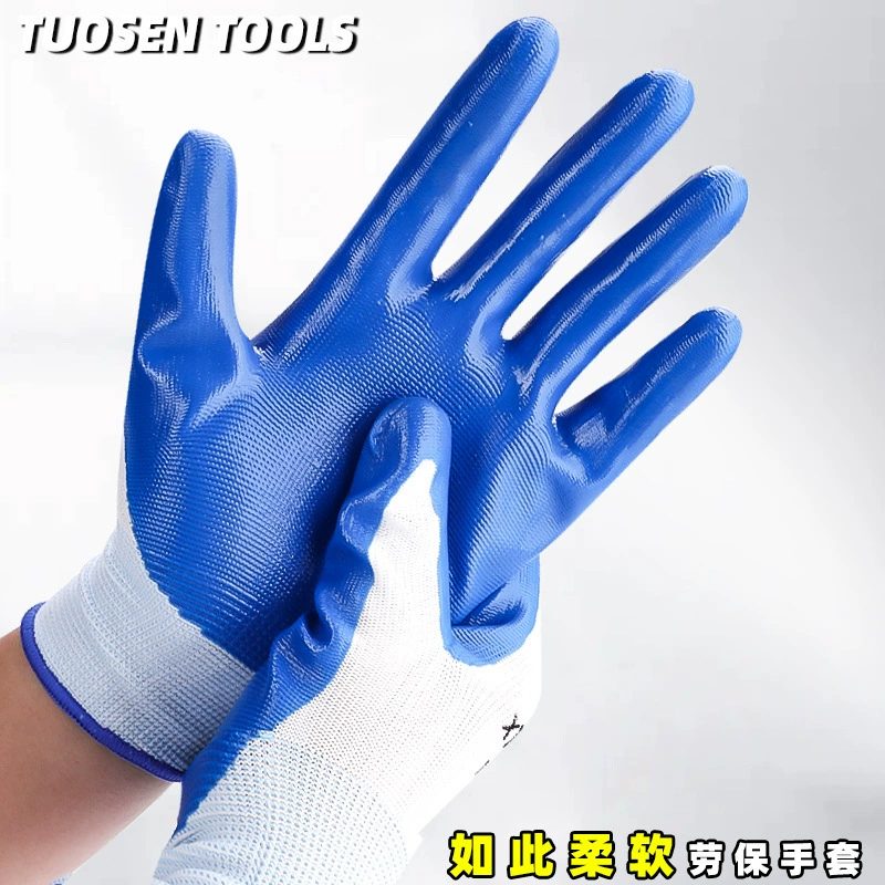 Takson нитриловые перчатки по охране труда с резиной Дин Цин маслостойкая резиновая защита Труд мужчин и женщин работы на строительной площадке оптом
