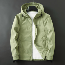 大码男士连帽胖子肥佬冬季2025新款青少年工装夹克纯色百搭外套潮