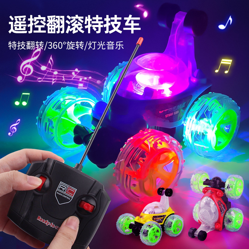 Children's Stunt Dump Truck 360-Degree Rotating Light Music Dancing Car Automatic Demonstration Electric Remote Control Car Toy Children's Stunt Dump Truck 360-Degree Rotating Light Music Dancing Car Automatic Demonstration Electric Remote Control Car Toy
