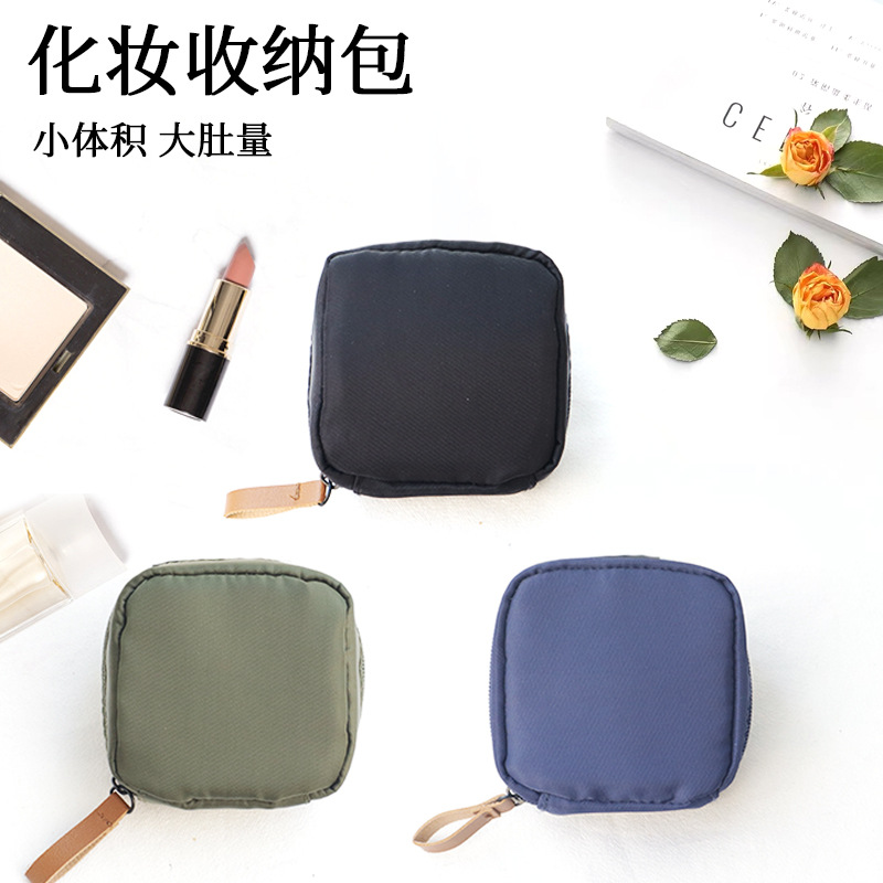 Korean cosmetic bag multi-functional handbag mini red mouth pouch small and portable sanitary pad storage bag dropshipping one piece