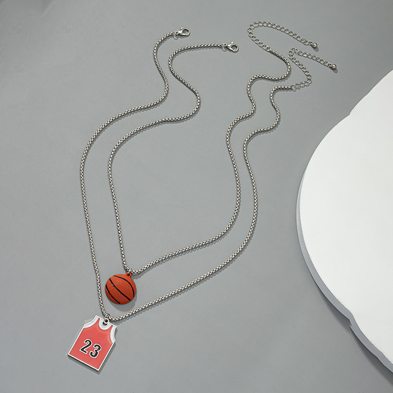 hip-hop Jersey basketball pendant necklace wholesale