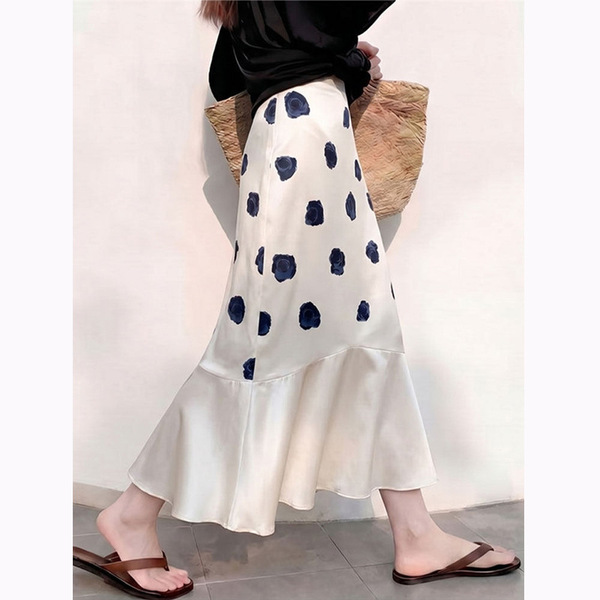 Elegant design summer small long skirt