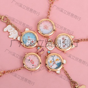 Pocket Watch Girl Cartoon Digital Nurse Watch Female Student Exam Chest Watch Male Clip Simple Cute Girl Waterproof