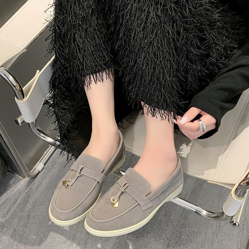 厂家直销2025新款平底女单鞋软底运动休闲鞋女40大码豆豆女鞋流苏|undefined