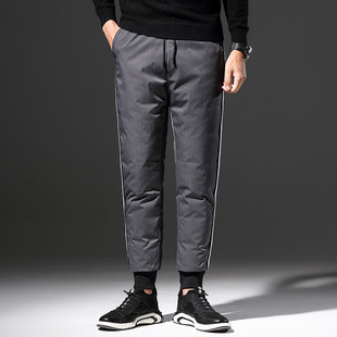 2021 Winter New Down Pants Men's Outdoor Lightweight Pants Men's Thickened Warm White Duck Down Pants