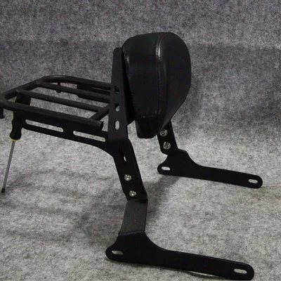 Rack, Accessory Panel Rack — Motorcycle tail - plate-harley-low-backrest-tube-shelf
