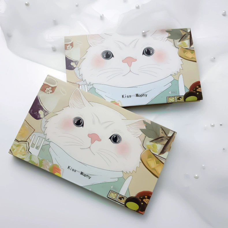 Кросс-бордер оптовая Kiss Moph18 Cat Moe Moe Pets Pets Drum Small Line Eye Shadow Disk Student Women Applicable