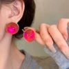 123# silver needle-rose red