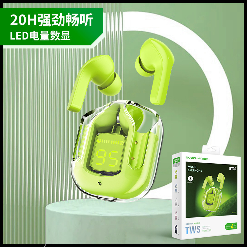 auriculares bluetooth transparentes de primera generación reducción de ruido juego deportivo inalámbrico verdadero de larga duración Android auriculares bluetooth de baja latencia