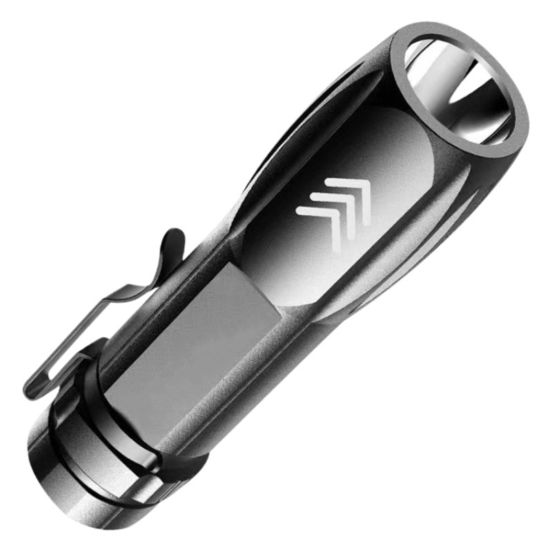 Directo de fábrica USB carga multifuncional mini linterna fuerte luz tiro largo montar al aire libre hogar portátil LED