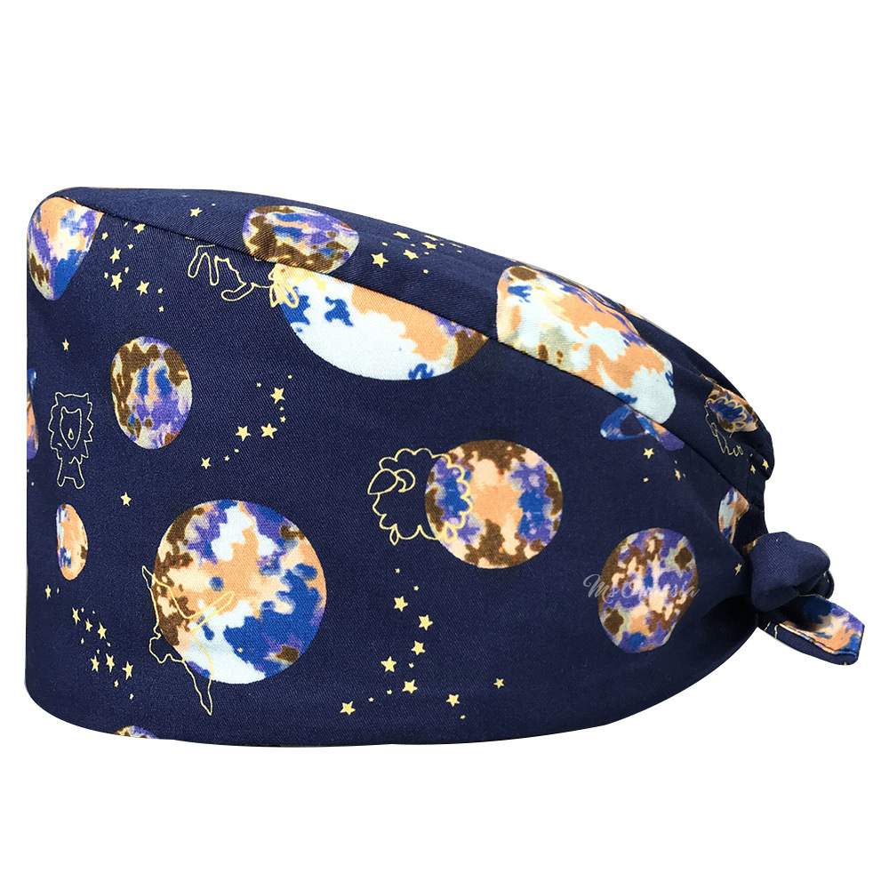 De gama alta de dibujos animados de Mickey patrón de dibujos animados casquillo de la enfermera médico casquillo quirúrgico mascota empleado tapa de trabajo AliExpress