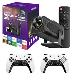 新しい HCS350MINI ゲームコンソールプロジェクター Android Allwinner H713 サポート 4K HD プロジェクターゲームコンソール