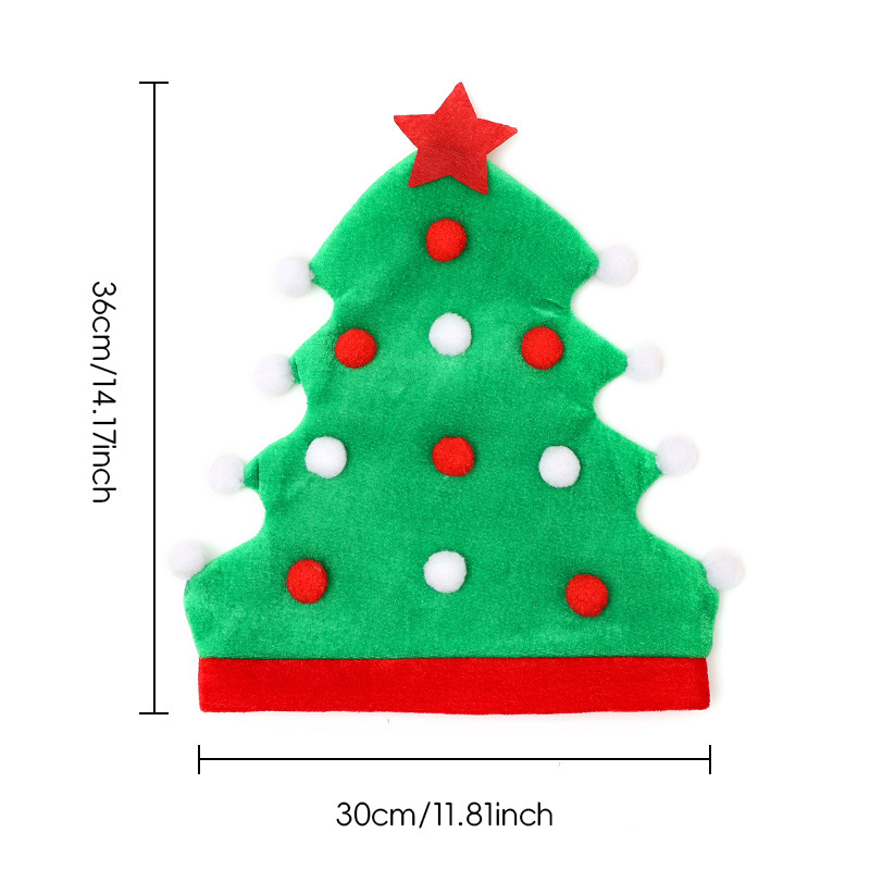 Amazon cross-border new Christmas tree hat creative party hat decoration elf Christmas hat wholesale