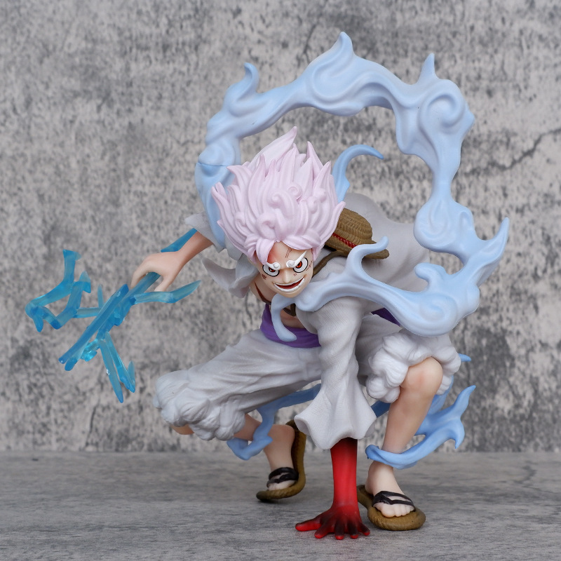 Source of Supply: One Piece Gk Squatting Lightning Sun God Nika Luffy Fifth Gear Fruit Awakening Anime Figure Factory