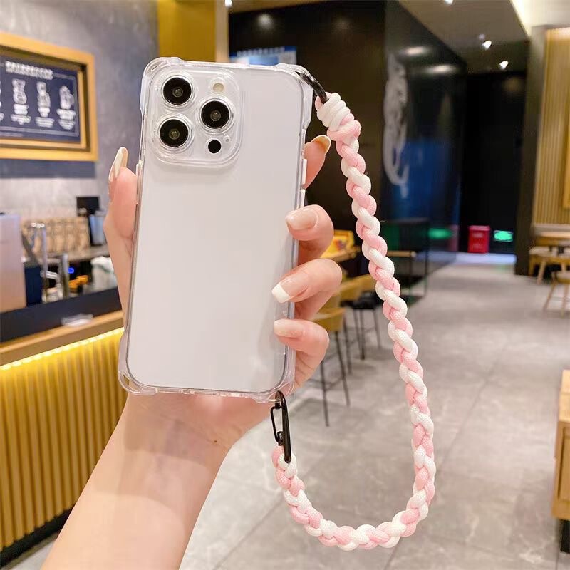 Ins Solid Color Crossbody Lanyard Suitable for iphone15pro Max Apple 14 Mobile Phone Case 11 Drop-resistant 16 Transparent 12 Ins Solid Color Crossbody Lanyard Suitable for iphone15pro Max Apple 14 Mobile Phone Case 11 Drop-resistant 16 Transparent 12